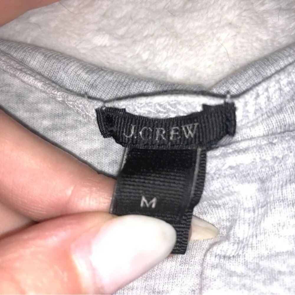 J. Crew Gray Spaghetti Basic Strap Tank Top Size … - image 2